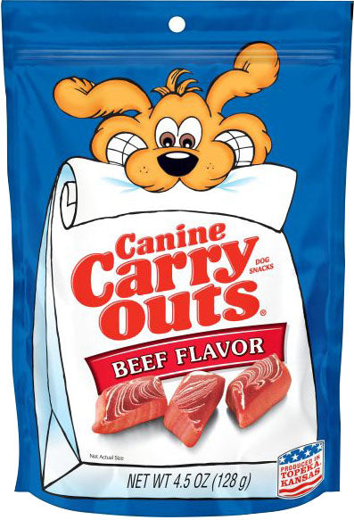 Canine Carry Outs Flavored Dog Treats, Beef, 4.5 oz - Soft Treats