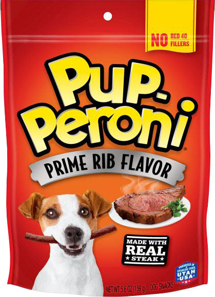 Pup-Peroni Flavored Dog Treats, Prime Rib, 5.6 oz - Soft Treats