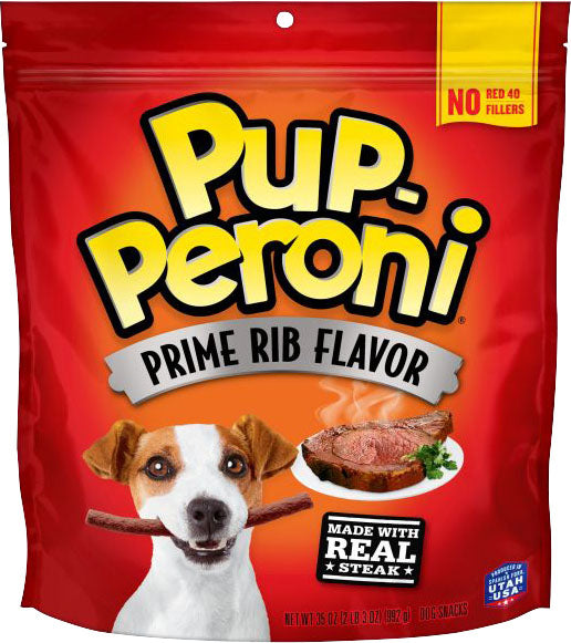 Pup-Peroni Flavored Dog Treats, Prime Rib, 35 oz - Soft Treats