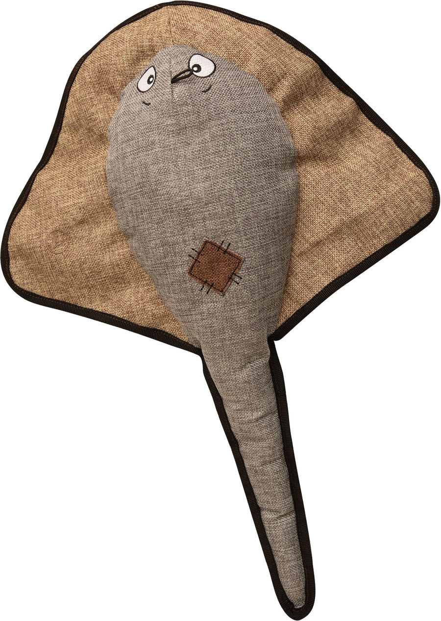 Snugarooz Sally the Stingray W/Rubber Spikey Ball, Gray, 21 in - Plush