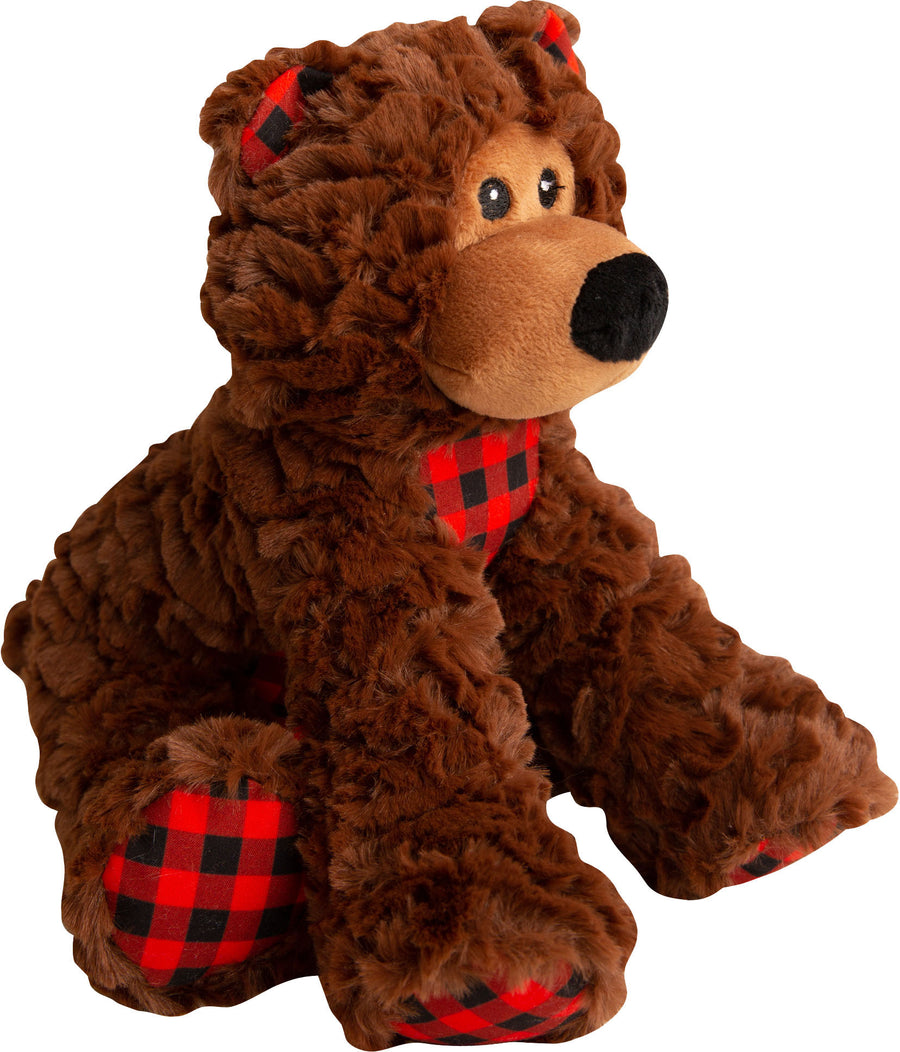 Snugarooz Benny the Bear, Brown/Plaid, 8 in - Plush