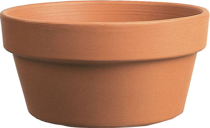 Southern Patio Half Pot Clay, Terracotta, 8.5 in - Planters Basic