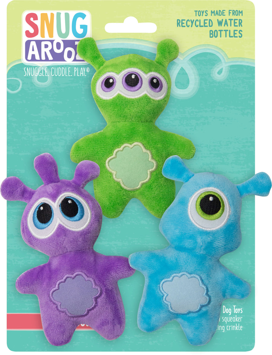 Snugarooz Oooooooo Aliens 3pk, 8.5in -3 pk - Plush
