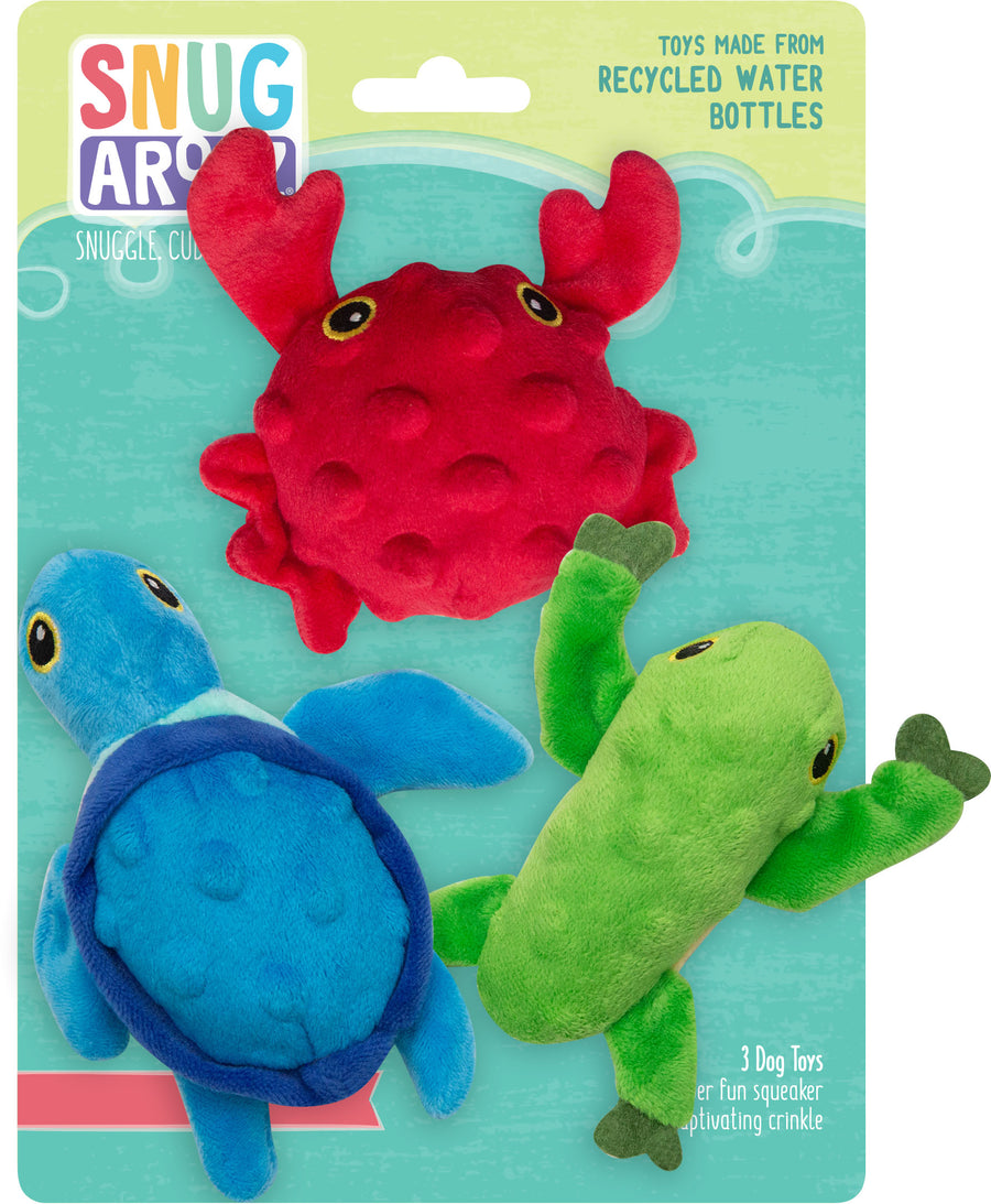 Snugarooz Lil Ocean Buddies 3pk, 8.5in -3 pk - Plush