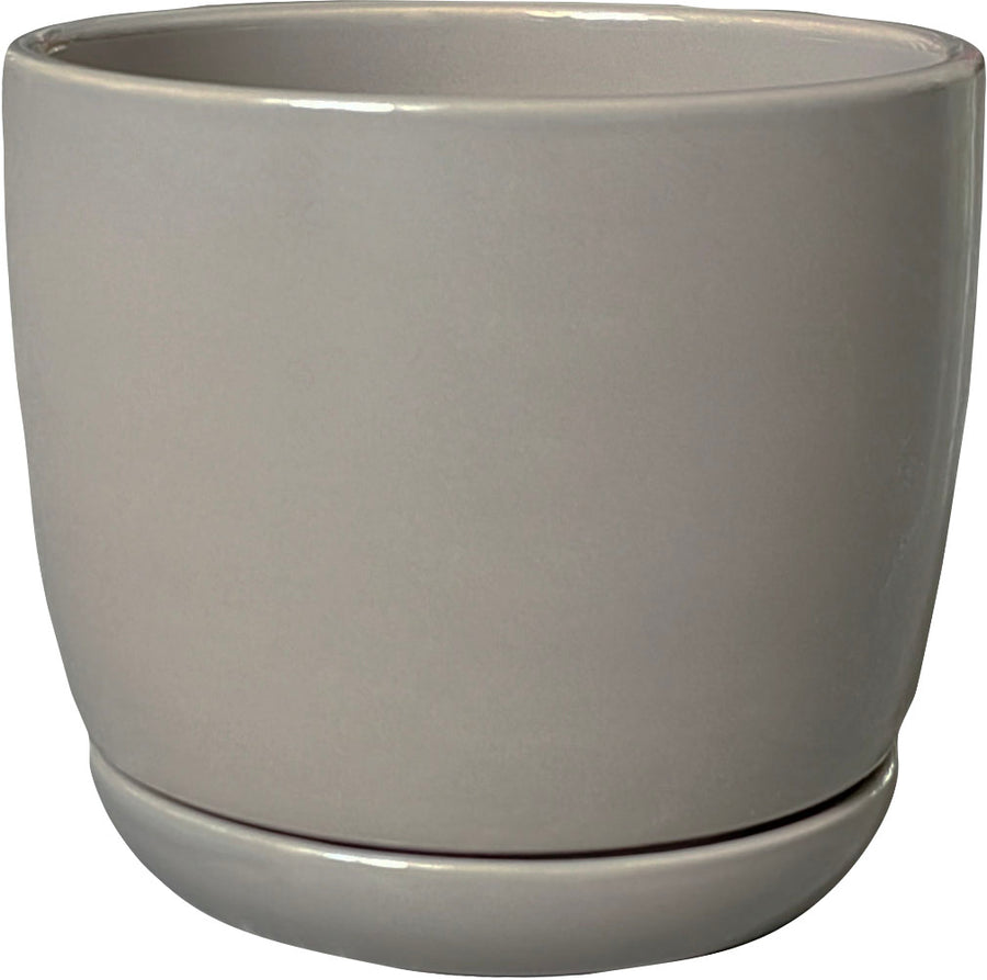 Southern Patio Clayworks Ana Planter, Gray, 12 in - Planters Decorative