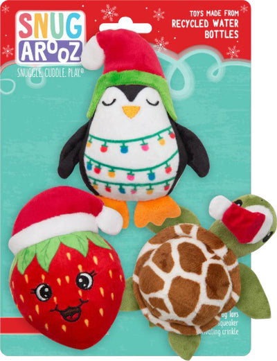 Snugarooz Holiday Berry Shelldon & Merry Penguin, Multi, 8 in - Christmas