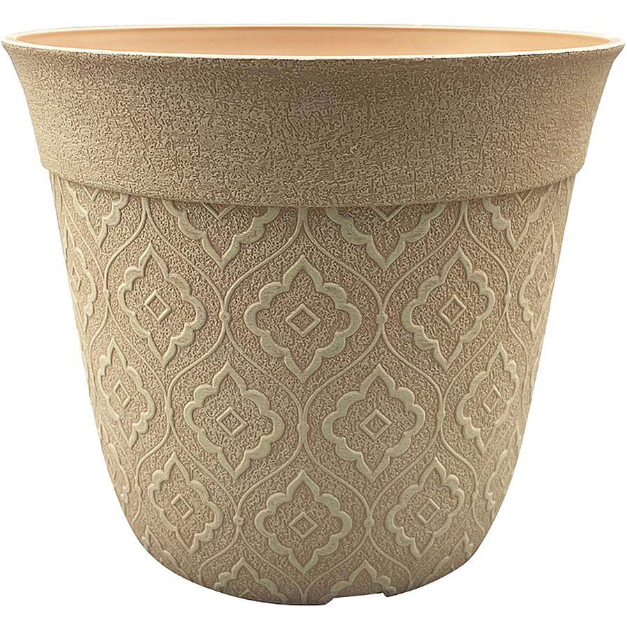 Southern Patio Hdr Brighton Planter, Beige, 8 in - Planters Decorative