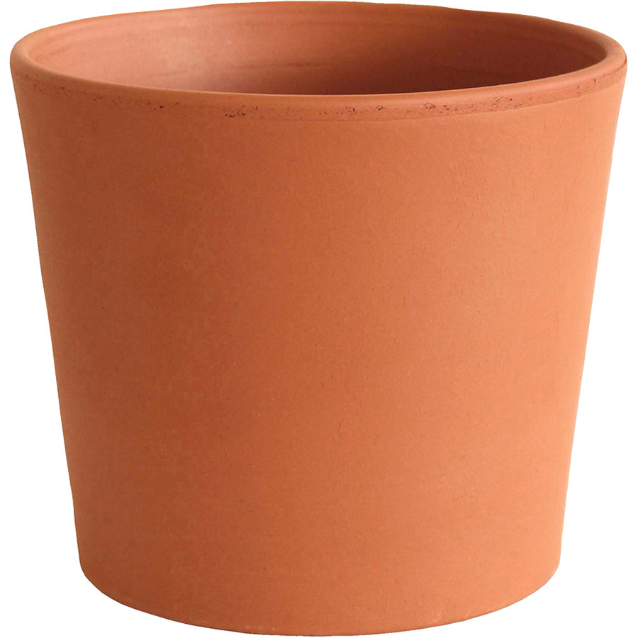 Southern Patio Flair Cylinder Clay Pot, Terracotta, 6.5 in - Planters Basic