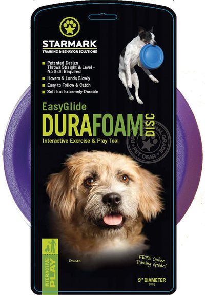 Starmark Easyglide Durafoam Disc Dog Toy, Assorted, 9 in - Frisbees