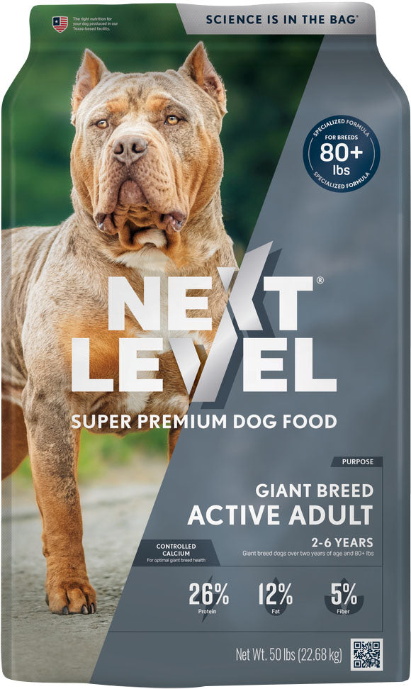 Next Level Giant Breed Active Adult Dog Food, 50 lb - Dry