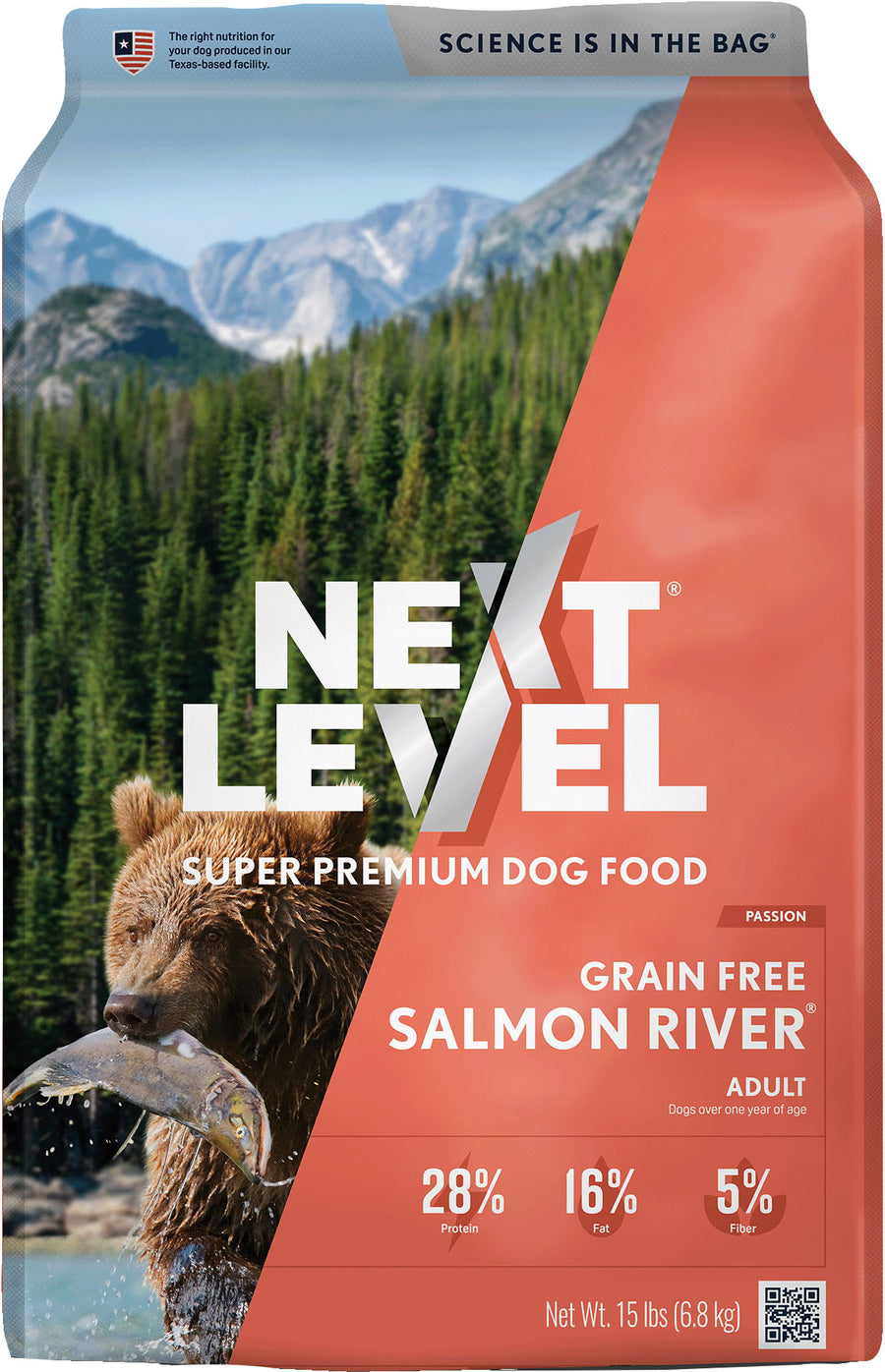 Next Level Salmon River Grain Free Dog Food, Salmon, 15 lb - Dry