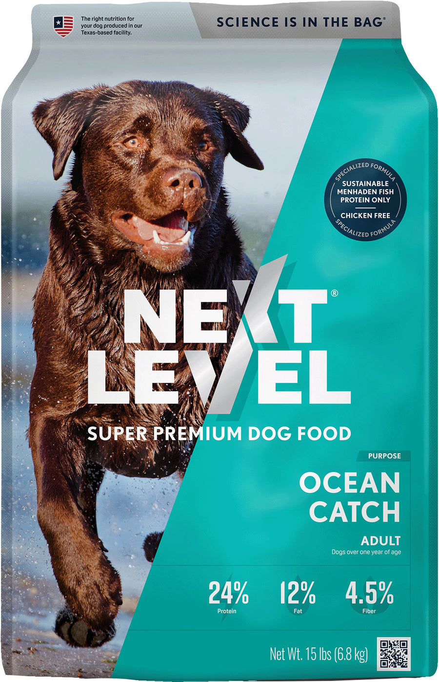 Next Level Ocean Fish Dog Food, Fish, 15 lb - Dry