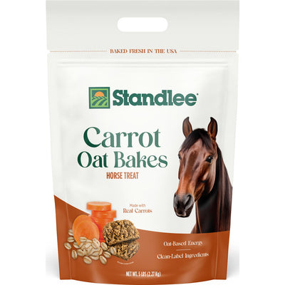 Standlee Oat Bakes Horse Treats, Carrot, 5 lb