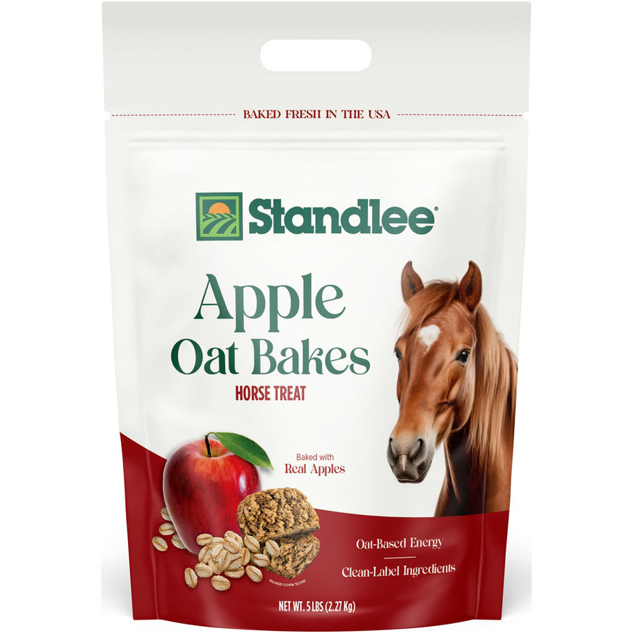 Standlee Oat Bakes Horse Treats, Apple, 5 lb