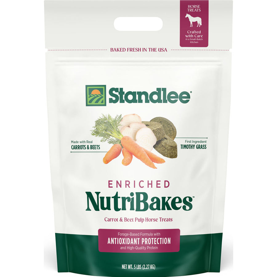 Standlee Nutribakes Horse Treats, Carrot/Beets, 5 lb
