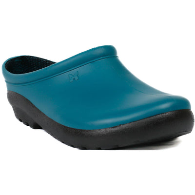 Sloggers Womens Waterproof Premium Garden Clog, Blue, 9 - Over the Sock Boots