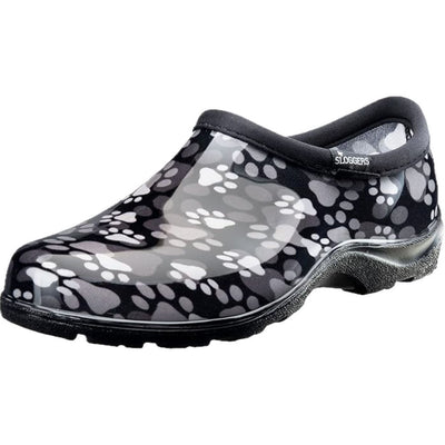 Sloggers Womens Waterproof Comfort Shoe, Paw Print Black, 7 - Shoes