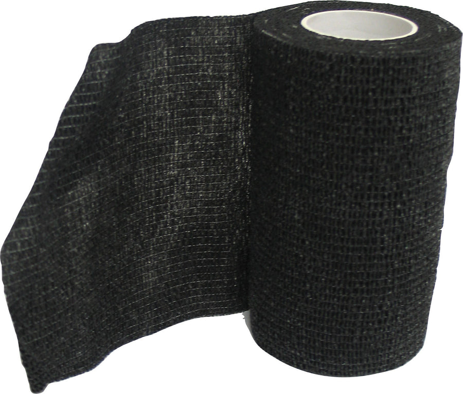 Asi Wrap-It-Up Bandage, Black, 4 in x 5 ft - Cohesive Bandages