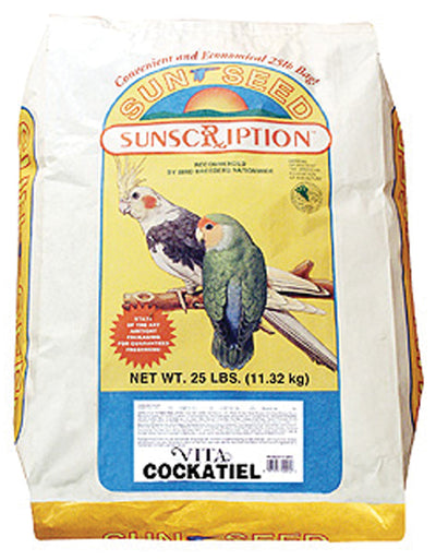 Sunseed Vita Cockatiel & Lovebird Food, 25 lb