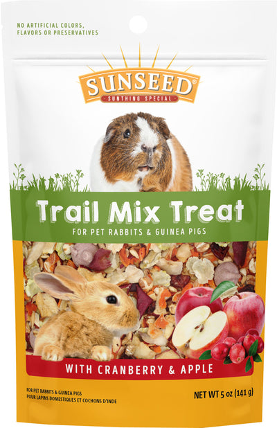 Sunseed Trail Mix Treats for Rabbits & Guinea Pigs, Cranberry/Apple, 5 oz - Edibles