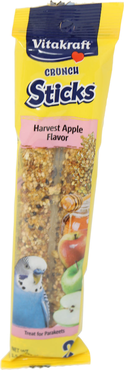 Vitakraft Crunch Sticks Parakeet Treats, Millet/Apple, 1.5 oz
