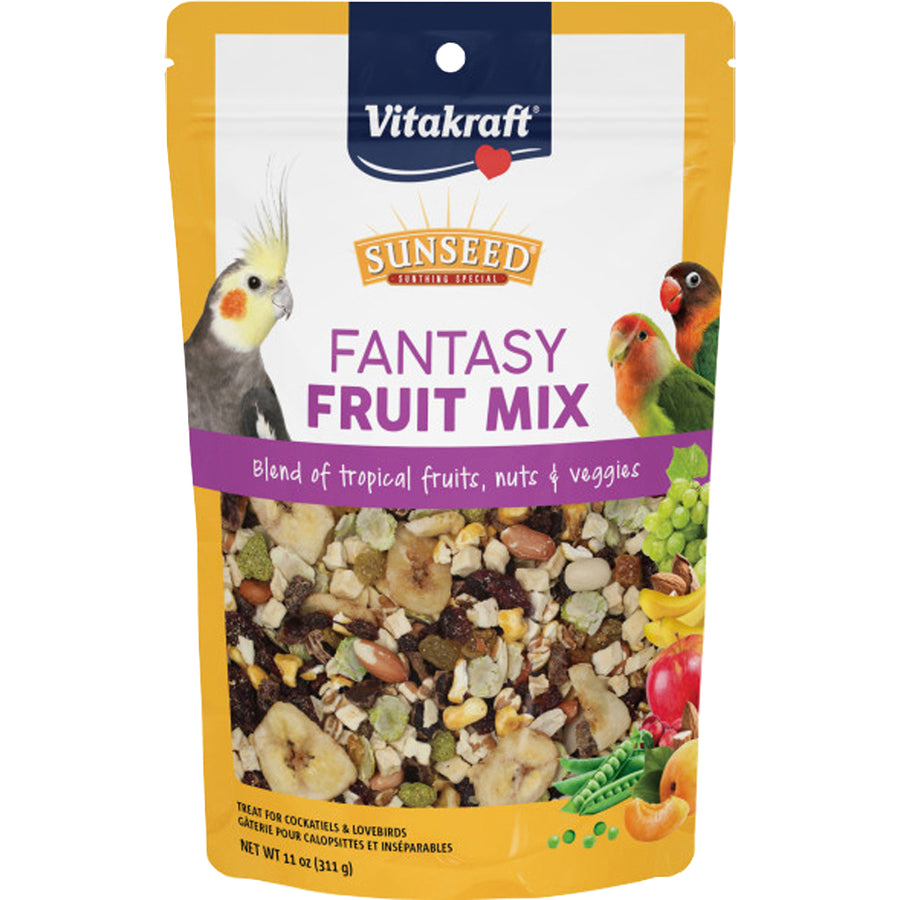 Sunseed Fantasy Fruit Mix Cockatiels & Lovebirds, 11 oz - Edibles