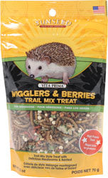 Sunseed Vita Prima Wigglers & Berries Hedgehog Treat, 2.5 oz - Edibles