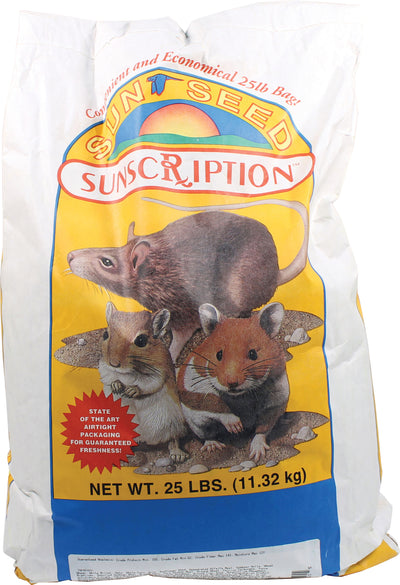 Sunseed Sun Basics Hamster & Gerbil Food, 25 lb - Hamster/Gerbil
