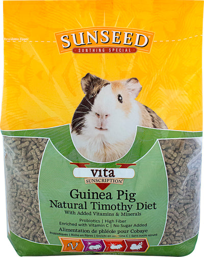 Sunseed Vita Timothy Guinea Pig Food, 5 lb