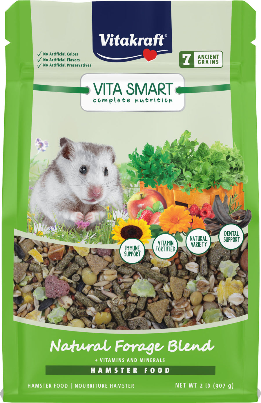 Vita Smart Forage Blend Hamster Food, 2 lb - Hamster/Gerbil