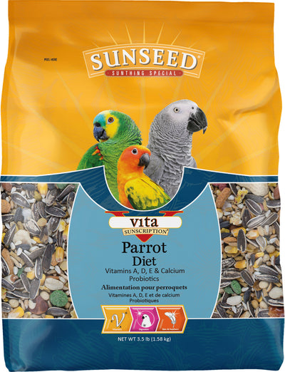 Sunseed Vita Parrot Food, 3.5 lb