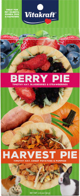 Vitakraft Berry Pie Small Animal Treats, Berry, 1.05 oz - Edibles