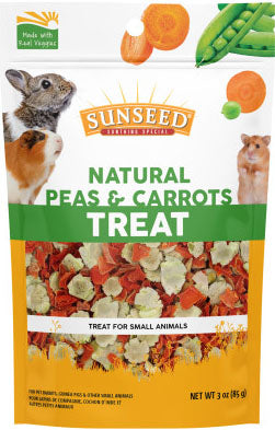 Sunseed Small Animal Treat, Peas/Carrots, 3 oz - Edibles
