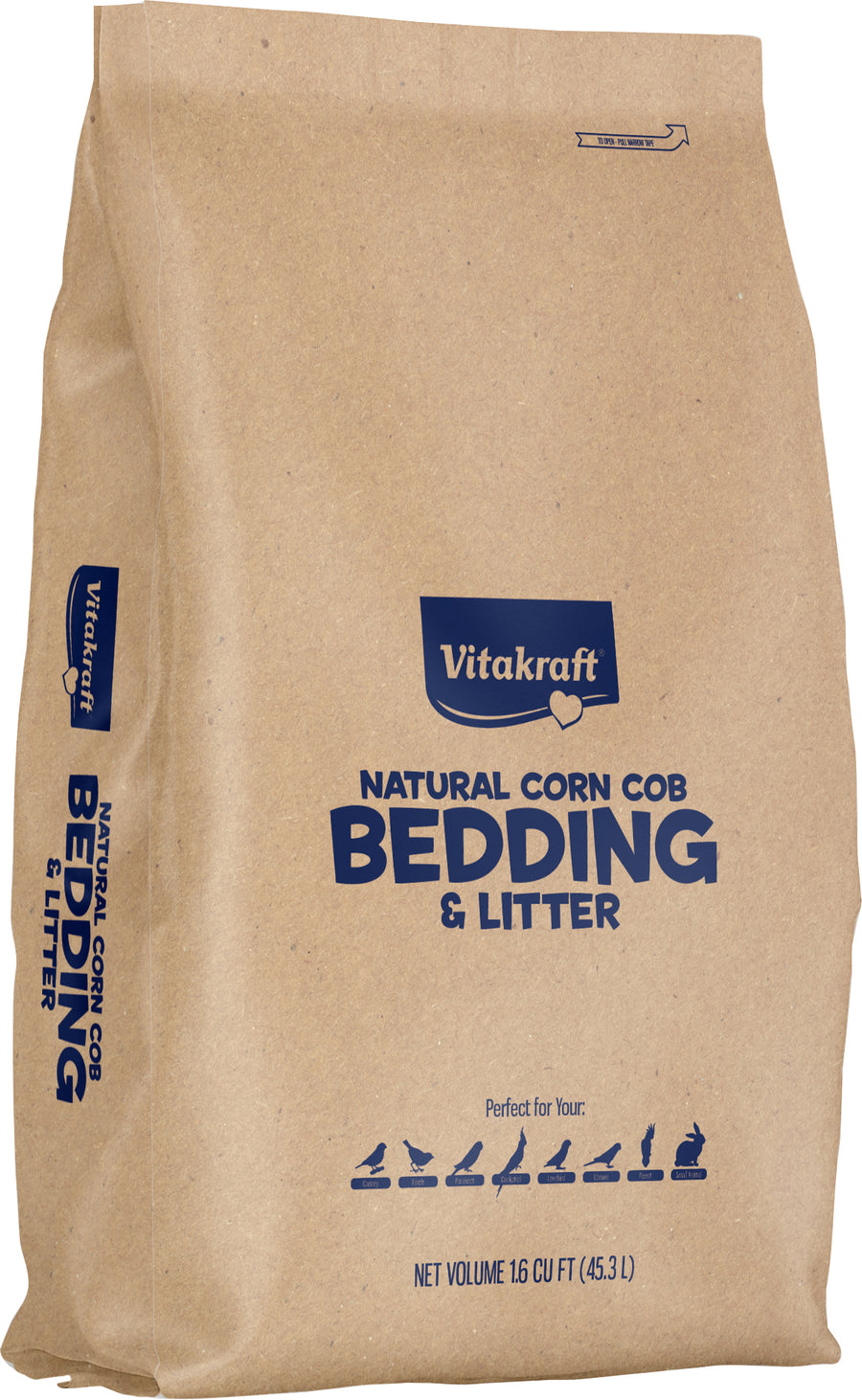 Vitakraft Natural Corn Cob Bedding & Litter, 40 lb