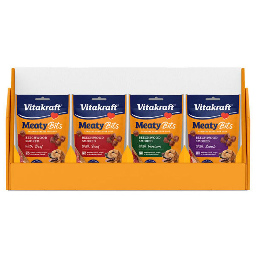 Vitakraft Meaty Bits Dog Treats Display, 28 pc - Soft Treats