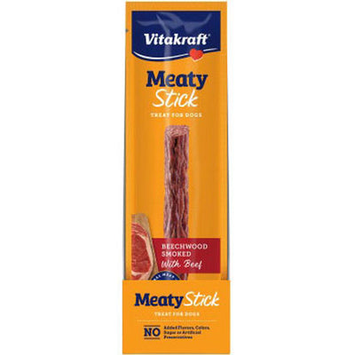 Vitakraft Meaty Sticks Dog Treats, Beef, 1 oz - Soft Treats