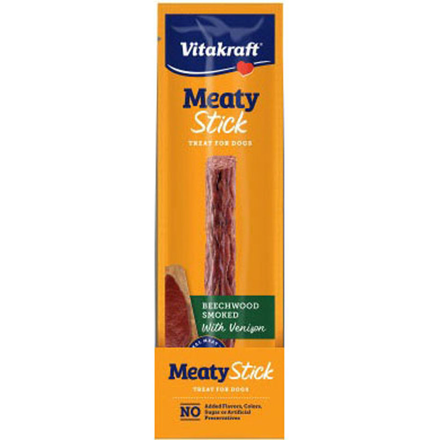 Vitakraft Meaty Sticks Dog Treats, Venison, 1 oz - Soft Treats