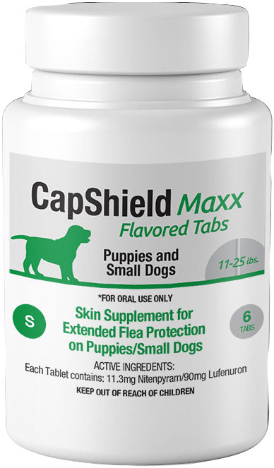 Capshield Maxx Dog Monthly Flea Supplemnt Chewable, 11-25lb-6 ct - Ingestibles