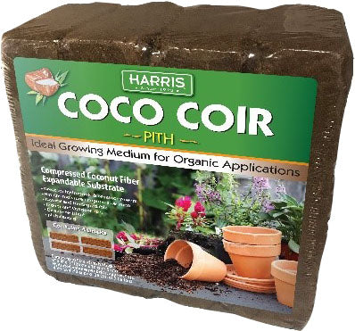 Harris Coco Coir Coconut Fiber Potting Mix, 4 lb - Potting Soils & Mulches