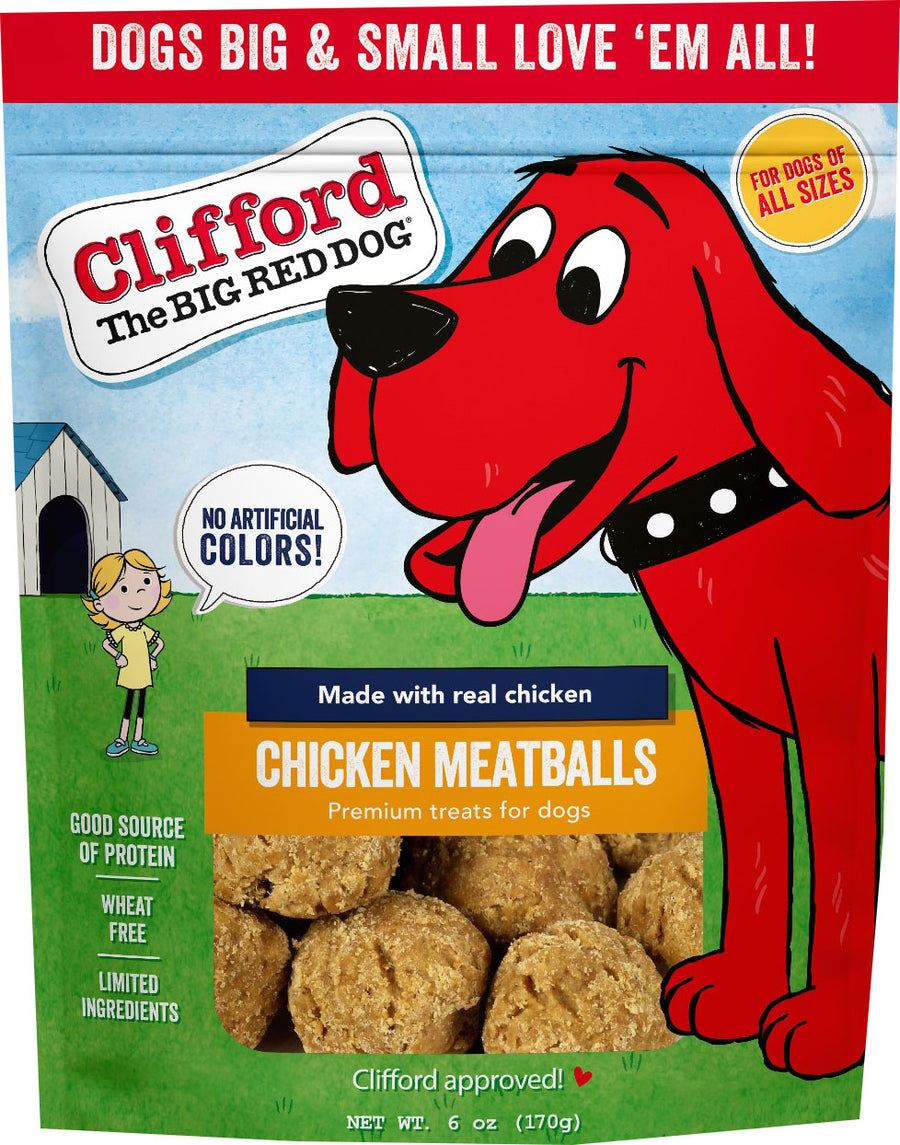 Clifford Soft & Chewy Meatballs, Chicken, 6 oz - Soft Treats