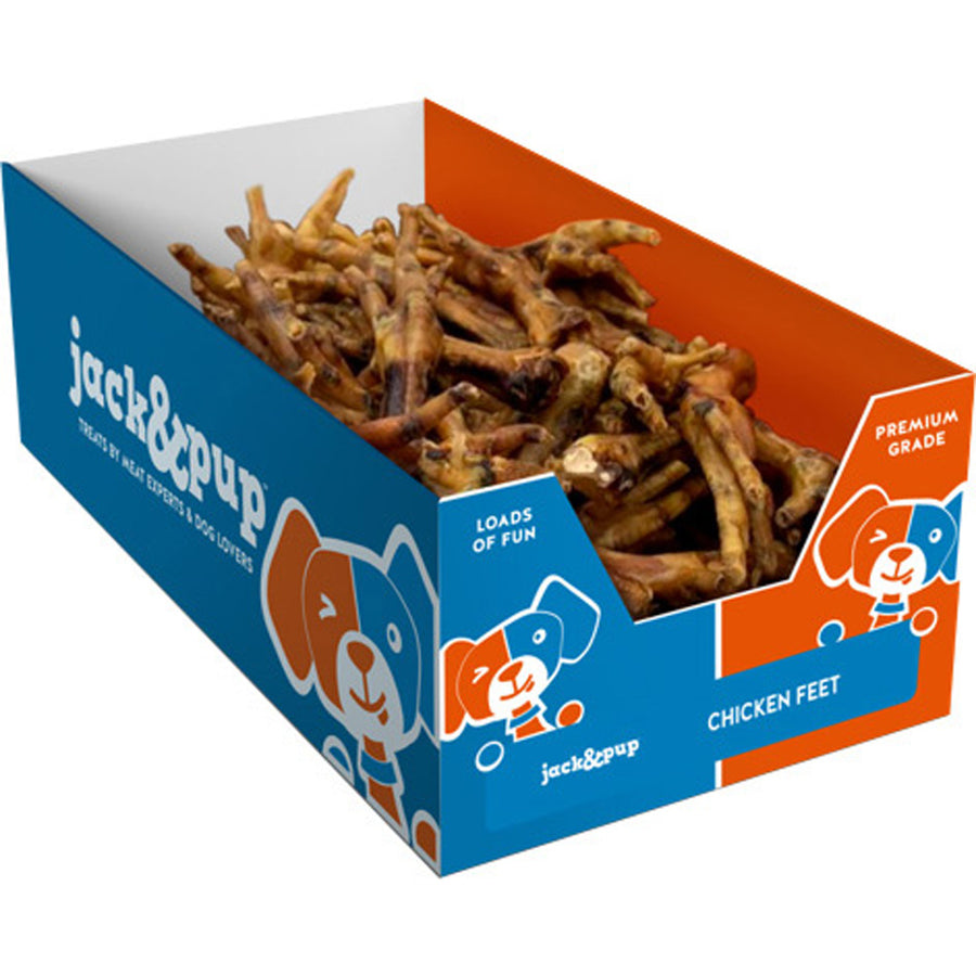 Jack & Pup Chicken Feet Bulk, Chicken - Rawhide/ Body Parts