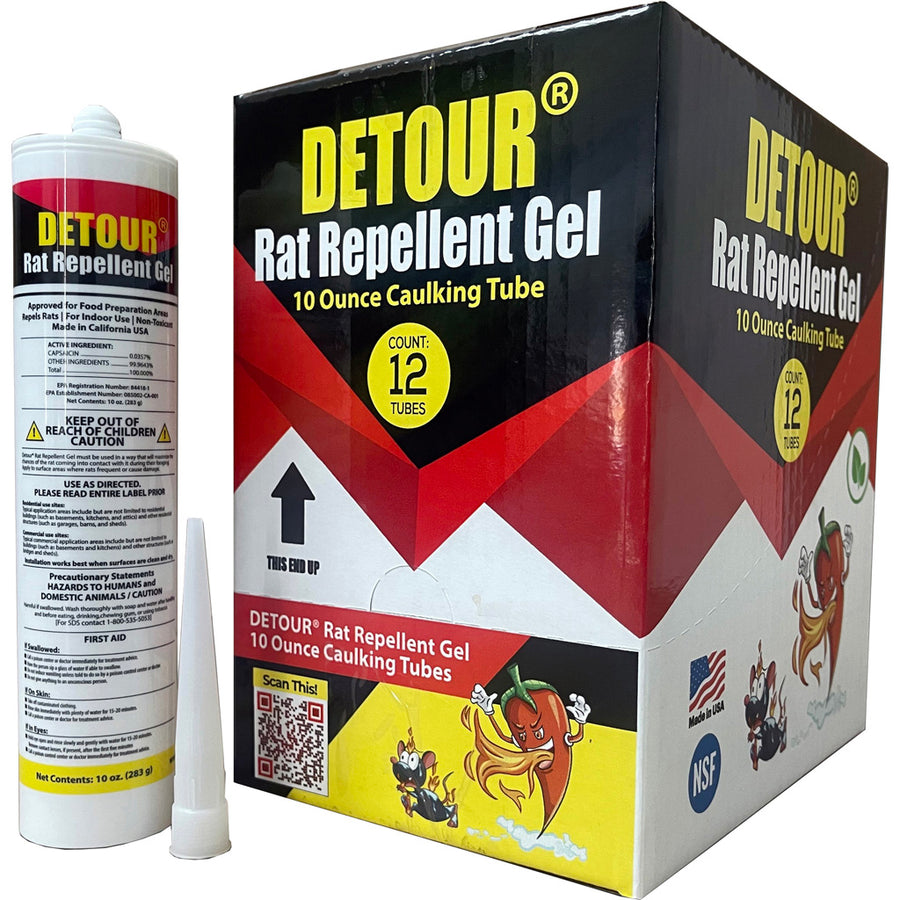 Detour Rat Repellent Gel Caulking Tube, 10 oz - Repellents