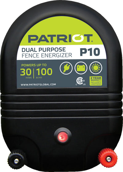 Patriot Dual-Purpose Fence Energizer, 30 Mile - Fencer, Electric