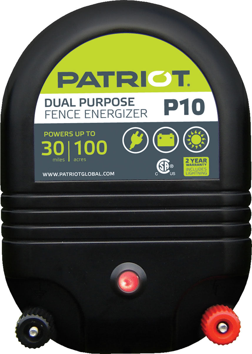 Patriot Dual-Purpose Fence Energizer, 30 Mile - Fencer, Electric