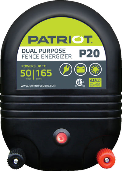 Patriot Dual-Purpose Fence Energizer, 50 Mile - Fencer, Electric