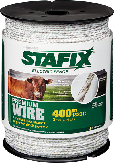 Speedrite Premium 9-Strand Poliwire, White, 1320 ft - Polywire