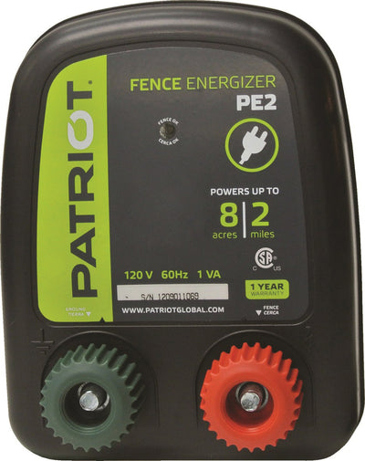 Patriot pe2 AC Fence Energizer, 2 Mile - Fencer, Electric