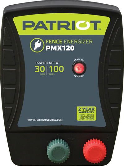 Patriot pmx120 Energizer (ac), Black, 1.2j Output - Fencer, Electric