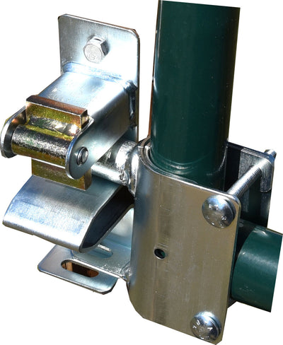 Patriot Lockable Gate Latch One Way, Gray, 1 5/8-2 in