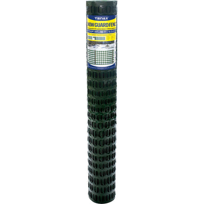 Tenax Snow Guard, Green, 4x100 ft - Plastic Deer and Snow Fence